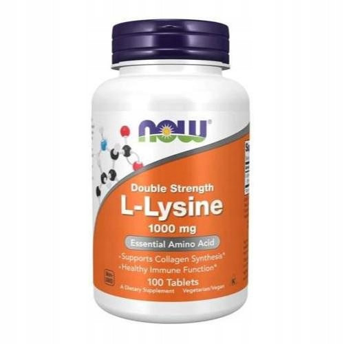  Tablete, izdelek z več sestavinami Double Strength L-Lysine Now foods 230 g, brez okusa