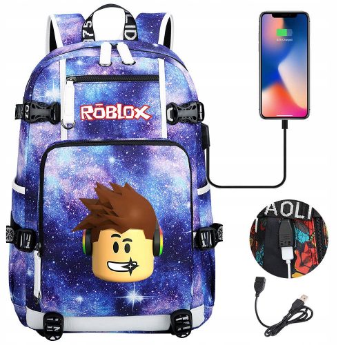  Šolski nahrbtnik Roblox z več predelki) Večbarven