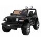  Jeep Wrangler Rubicon na baterije za otroke, črn + daljinski upravljalnik + MP3 radio