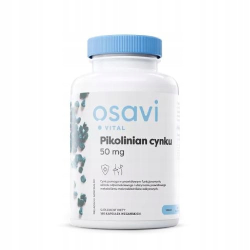  Osavi kapsule Cinkov pikolinat 50 mg cinka 180 kos.