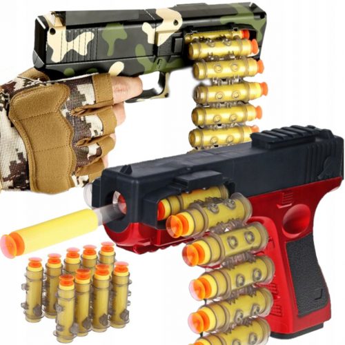  GLOCK PUŠČICA POLAVTOMATSKI LANSER NERF + 20 PIKAD