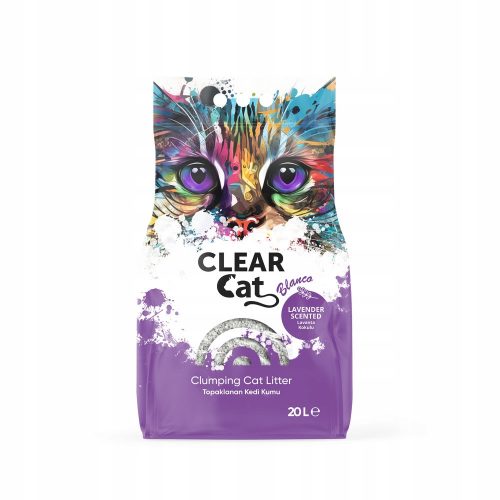  Clear Cat Blanco Lavender bentonitni posip 20l