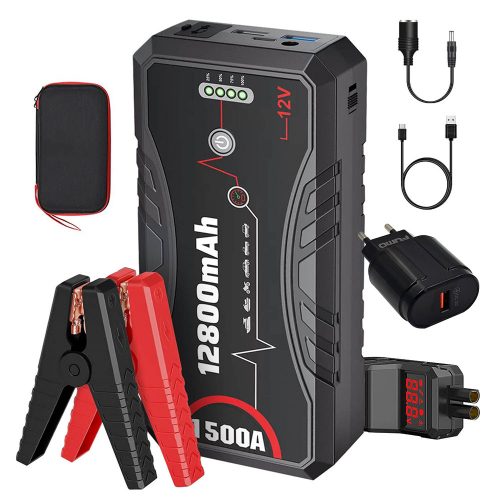  ZAGON POWERBANK STARTER BOOSTER CAR JUMP STARTER 1500A LCD + METER