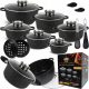  KITCHEN QUEEN PREMIUM set aluminijastih loncev, 18 kos.