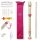  QiMei Pink Pro School Recorder CASE HOLDERS LEASH GREASE KAZOO za šolo