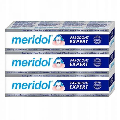  Meridol Parodont Expert zobna pasta 75 ml trippack