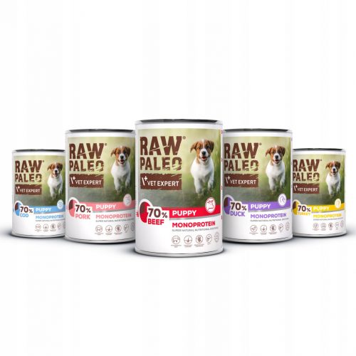  RAW PALEO PUPPY DOG 400g set 5 okusov pasje hrane za pasje mladiče - 5x400g