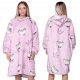  BLANKET SWEATSHIRT Oversize BLANKET SWEATSHIRT XXL OVČKI vzorec Darilo za rojstni dan