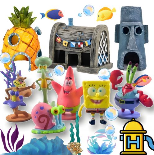  Set figur SpongeBob Squarepants 6 kosov.