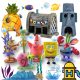  Set figur SpongeBob Squarepants 6 kosov.