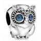  Charms Owl zapestnica obeski Owl Charms Obesek srebro S925