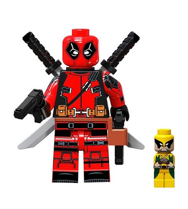  Figura iz blokov Deadpool mini Wolverine