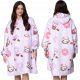  BLANKET SWEATSHIRT Oversize BLANKET SWEATSHIRT XXL Vzorec KAVA IN KROF Darilo za rojstne praznike