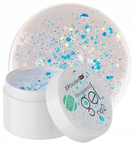  Odličen PRO LED/UV gel z bleščicami Principessa No2 15g