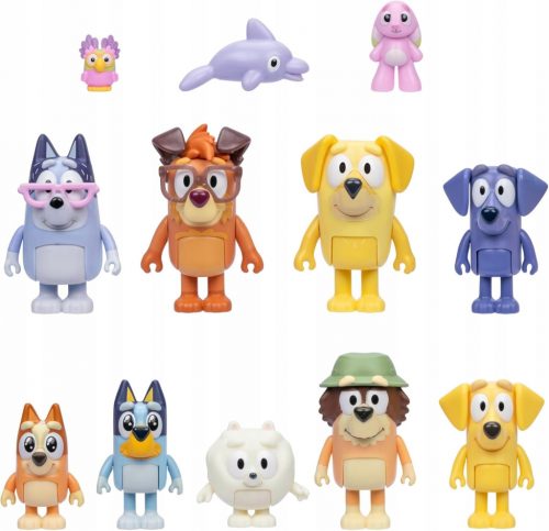  Moose Toys Bluey Super Fan Set 12 figur.