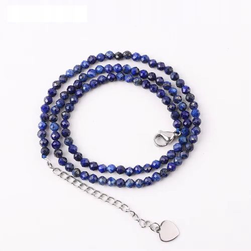  Choker ogrlica iz naravnega kamna Lapis Lazuli