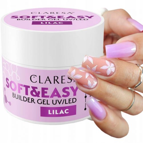  CLARESA SOFT & EASY GEL ZA IZGRADNJO NOHTOV LILAC PURPLE LILAC 90 g