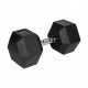  Gumirana ročica iz litega železa HEX 35kg Rebel hexagonal dumbbell, SOLID