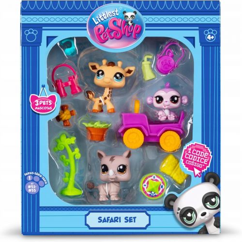  Nov komplet figur Littlest Pet Shop Safari + dodatki za živali LPS