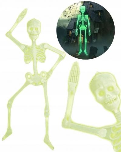  FLUORESCENTNI SKELETON SVETLEČI 150 CM VISEČI HALLOWEEN