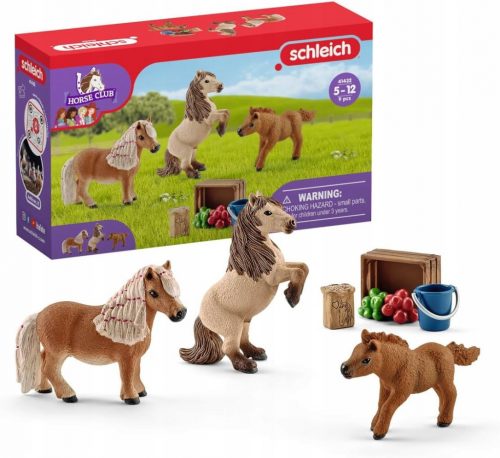  Schleich 41432 DRUŽINA ŠETLANDSKIH PONIJ