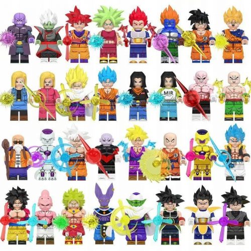  KOMPLET MINIFIGUR DRAGON BALL BLOCKS ANIME DODATKI 32 KOSOV