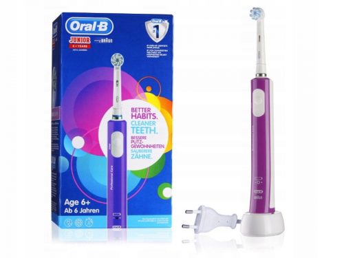  Oral-B Junior električna zobna ščetka od 6. leta starosti, vijolična