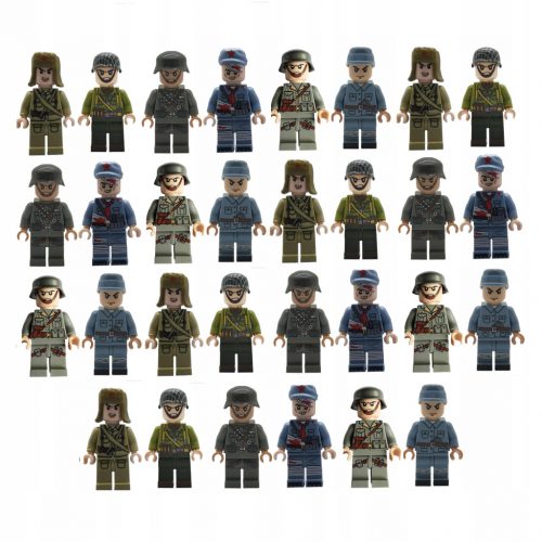  MINIFIGURE SOLDIERS ARMY 30 KOSNI KOMPLET BLOKOV - DODATKI