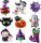  9x HALLOWEEN BALONI HALLOWEEN BALON SET BALL PUMPKIN COVERBEB GHOST