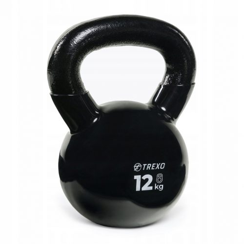  Kettlebell TREXO VKB12 12 kg Oznaka teže Lito železo Okrogel širok ročaj