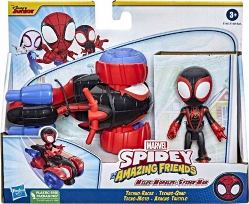  MARVEL AVENGERS SPIDEY VOZILO + MILES MORALES 10cm