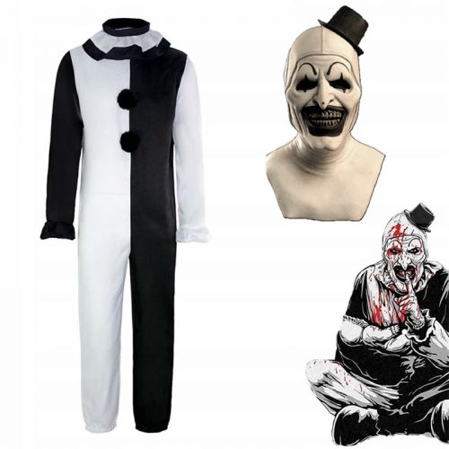  Kostum maske strašnega klovna Cosplay Set