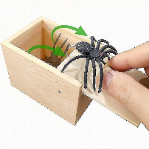  Prank Spider Surprise Box Gumijasti pajek za strašenje in šalo