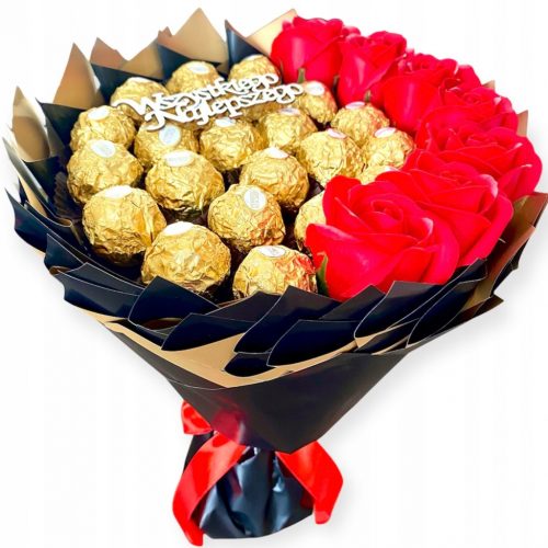  Darilo za vsako priložnost Ferrero Rocher Sweet Bouquet + napis po vaši izbiri