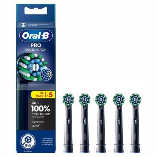  Braun ORAL B CROSS ACTION PRO ČRNE KONICE 5 KOS