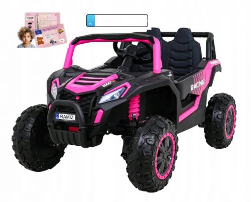  4x4 Baterijski avto AUTO Buggy UTV 2000M Racing Pink