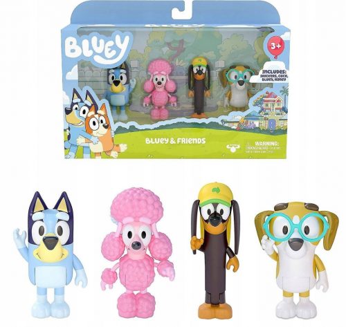  Moose Toys Bluey & Friends set figuric 4 kosi.