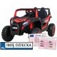  Buggy UTV 2000M dirkalni avto na baterije, rdeč + MP3 Zvoki Luči +