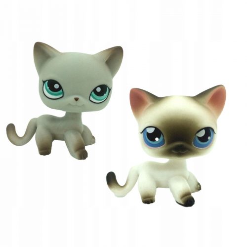  2 KOM LPS KRATKODLAKE MAČKE PUNČKE LITTLEST PET SHOP KITTY