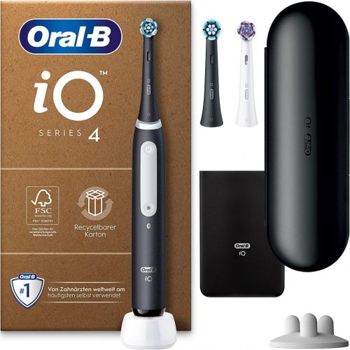  Oral-B iO Technologies SERIES 4 Črna električna zobna ščetka