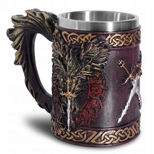  EPIC SKODEL RED DRAGON NERJAVEČE JEKLO 400 ML LARP RPG