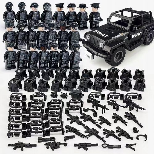  MINIFIGURE SWAT SOLDIERS 22 KOS + OROŽJE