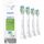  Glave zobne ščetke Philips Sonicare HX6064 Diamond Clean White 4 kosi.