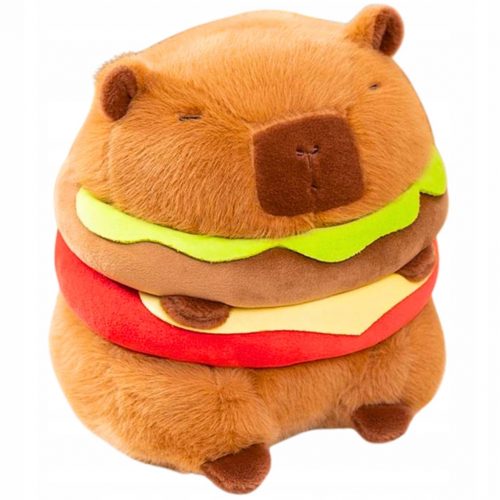  CAPYBARA MASCOT HAMBURGER VELIKA PLIŠASTA IGRAČA CAPYBARA 30CM