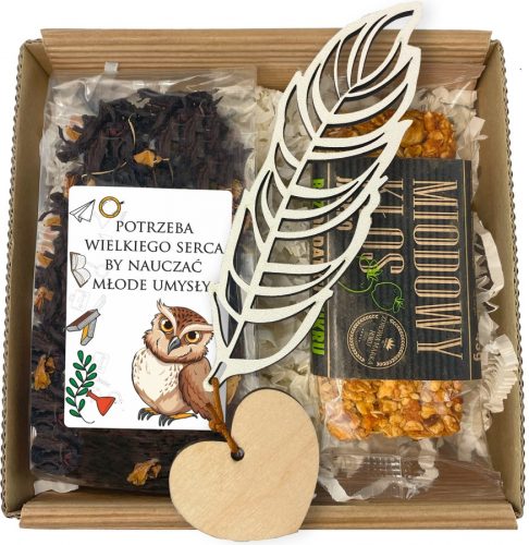  DARILNI KOMPLET ZA DAN UČITELJEV KNJIGA BOOKMARK TEA BOX BOX