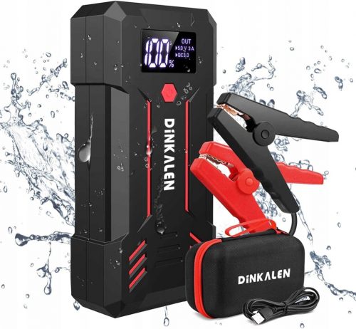  DINKALEN Powerbank 23800mAh Car Jump Starter LED svetilka Črna