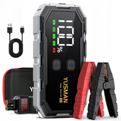  YUSMAN Jump Starting Powerbank 5000A 12V za avtomobile in dizelske motorje 10.0L LCD LED