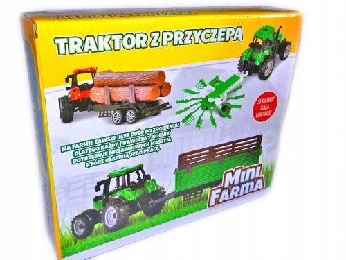  mini KMETIJSKI TRAKTOR 3v1 s PRIKOLICO kmetijski stroji