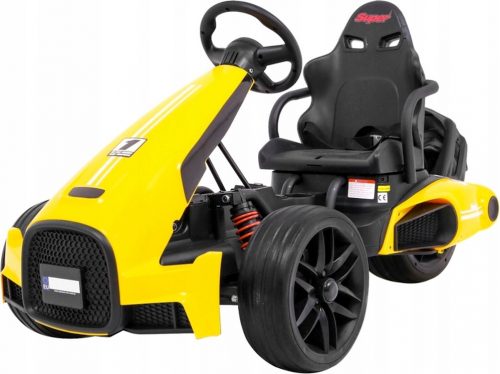  ELEKTRIČNI GOKART BOLID 12V 2 MOTORJA EVA PLATIŠČA RUMENA