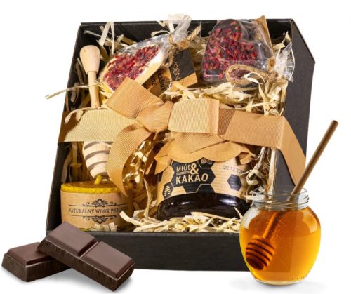  Darilni set Honey Cocoa DARILNA košarica GIFT CHOCOLATE Łysoń BOX